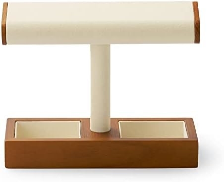 Katı Ahşap Saat Ekranı Stand T-bar Watch Stand Mücevher Sahibi Stand Saat Kulesi Erkekler için Saat Sahibi Organizer Erkekler için