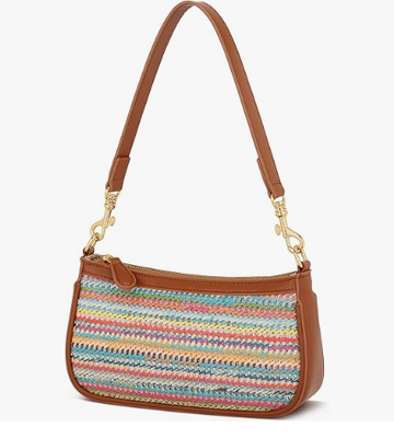 Kadınlar için küçük siyah çanta, sevimli mini omuz çantası fermuar kapanışı. 2 çıkarılabilir kemer, retro koltuk altı çantası, klasik Crossbody çantası, kadın çantası.