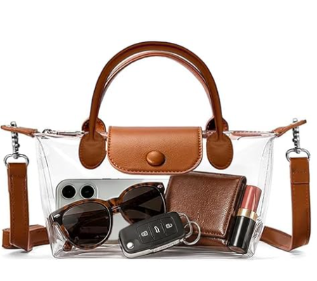 Kadınlar için açık çanta, Stadyum onaylı Crossbody el çantaları, Konserler ve Spor etkinlikleri için Stadyum çantaları