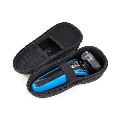 Yumuşak EVA sert kafesleri, kayışlı iplerle ve metal fermuar çekerek tıraş makinesi ve aksesuarları için depolama imkanı sağlar