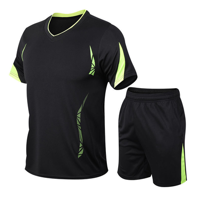Erkek Yaz Koşu Spor Giyim Giysiler Kısa Kollu T Shirt 5 Dakikada Hızlı Kuruma