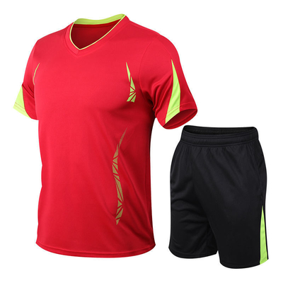 Erkek Yaz Koşu Spor Giyim Giysiler Kısa Kollu T Shirt 5 Dakikada Hızlı Kuruma