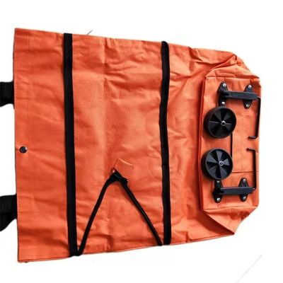 Katlanır 600D Kumaş Alışveriş Çantaları Bez Tekerlekli Çanta Boyutu Uzatabilir
