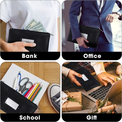 Kilitli sıcak para çantası, kilitlenebilir banka çantası, nakit para çantası, fermuarlı su geçirmez para çantası, nakit para, cep telefonu