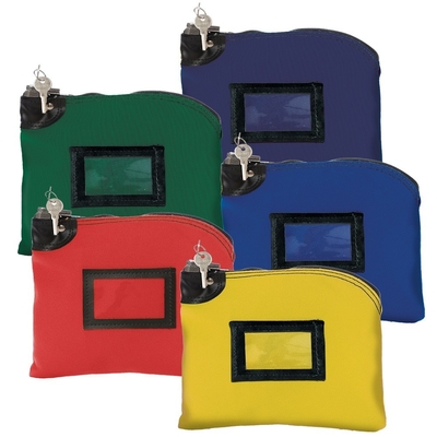 14oz pamuk kanvası kilitleme depo çantaları - 10W X 8H - gönderilmeye hazır