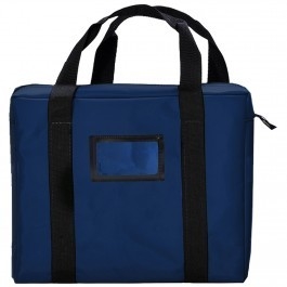 Stokta el çantası kurye çantası W/ Çerçeveli kart sahibi - 18W X 14H X 4D