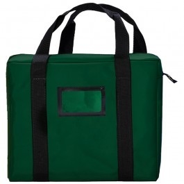 Stokta el çantası kurye çantası W/ Çerçeveli kart sahibi - 18W X 14H X 4D