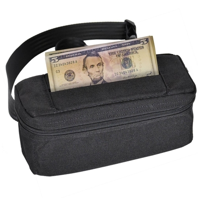 Neylon Büyük Kapasiteli Kazino Ucu Çantası Büyük Slot Ucu Çantası - 8W X 4H X 4-3/4D - Gemiye Hazır