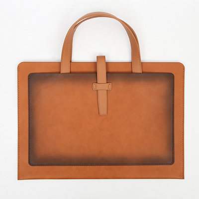 Yeni PU deri büyük kapasiteli BREEFCASE LEATHER BUCKLE BUSINESS DOCUMENT PORTABLE WATERPROOF