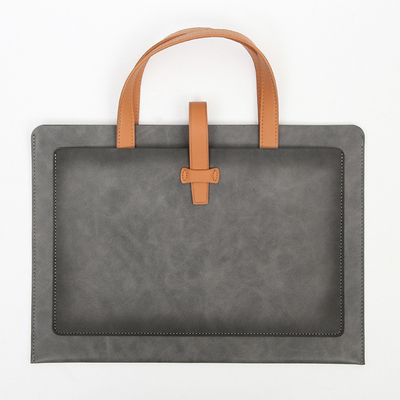 Yeni PU deri büyük kapasiteli BREEFCASE LEATHER BUCKLE BUSINESS DOCUMENT PORTABLE WATERPROOF