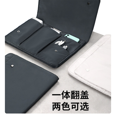 Laptop iç çanta çok katmanlı el iPad depolama çantası su geçirmez Clamshell bilgisayar çantası 13 &quot;a 16&quot;