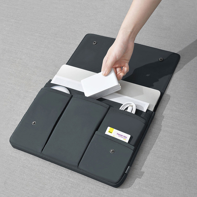 Laptop iç çanta çok katmanlı el iPad depolama çantası su geçirmez Clamshell bilgisayar çantası 13 &quot;a 16&quot;