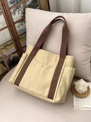 Canvas çanta Tote dışarı çıkmak Canvas tüm-in-bir çalışma yüksek görünüm seviyesi seyahat büyük kapasiteli sanat öğrencisi tek omuzlu