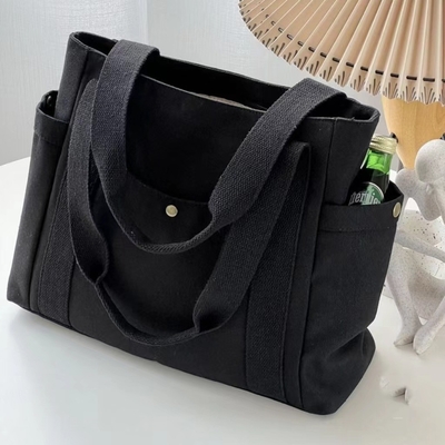 Canvas çanta Tote dışarı çıkmak Canvas tüm-in-bir çalışma yüksek görünüm seviyesi seyahat büyük kapasiteli sanat öğrencisi tek omuzlu