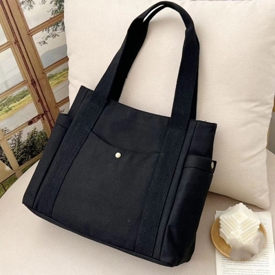 Canvas çanta Tote dışarı çıkmak Canvas tüm-in-bir çalışma yüksek görünüm seviyesi seyahat büyük kapasiteli sanat öğrencisi tek omuzlu
