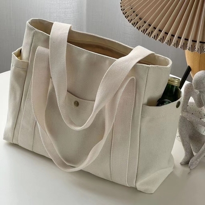 Canvas çanta Tote dışarı çıkmak Canvas tüm-in-bir çalışma yüksek görünüm seviyesi seyahat büyük kapasiteli sanat öğrencisi tek omuzlu