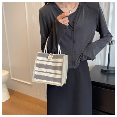 TOTE BAG CANVAS BAG CANVAS GIRL Yeni basılı TOTE INS PORTABLE BENTO LUNCH BOX