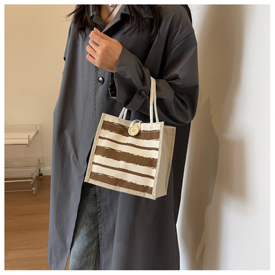 TOTE BAG CANVAS BAG CANVAS GIRL Yeni basılı TOTE INS PORTABLE BENTO LUNCH BOX