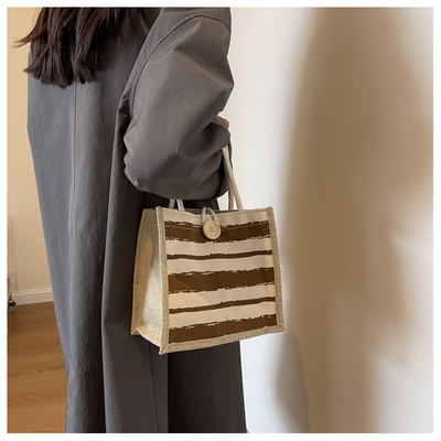 TOTE BAG CANVAS BAG CANVAS GIRL Yeni basılı TOTE INS PORTABLE BENTO LUNCH BOX