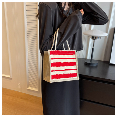 TOTE BAG CANVAS BAG CANVAS GIRL Yeni basılı TOTE INS PORTABLE BENTO LUNCH BOX