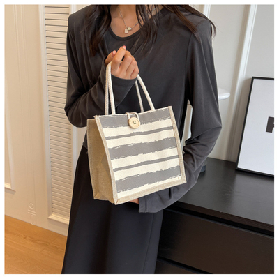 TOTE BAG CANVAS BAG CANVAS GIRL Yeni basılı TOTE INS PORTABLE BENTO LUNCH BOX