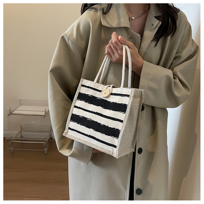 TOTE BAG CANVAS BAG CANVAS GIRL Yeni basılı TOTE INS PORTABLE BENTO LUNCH BOX