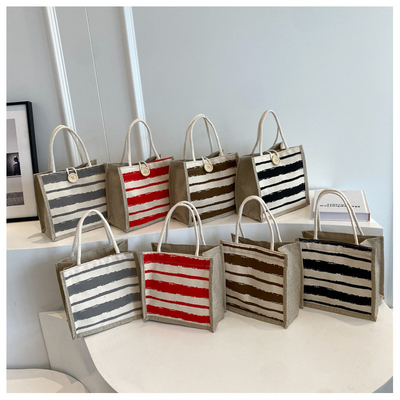 TOTE BAG CANVAS BAG CANVAS GIRL Yeni basılı TOTE INS PORTABLE BENTO LUNCH BOX