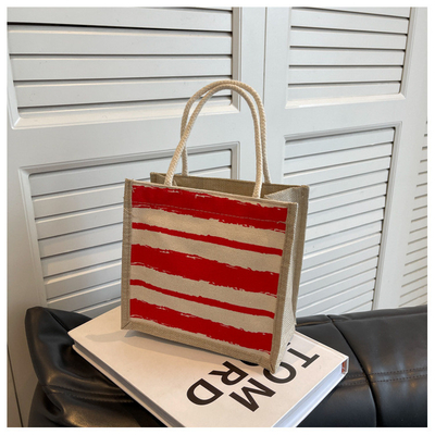 TOTE BAG CANVAS BAG CANVAS GIRL Yeni basılı TOTE INS PORTABLE BENTO LUNCH BOX