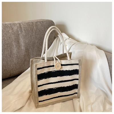 TOTE BAG CANVAS BAG CANVAS GIRL Yeni basılı TOTE INS PORTABLE BENTO LUNCH BOX