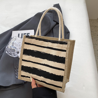 TOTE BAG CANVAS BAG CANVAS GIRL Yeni basılı TOTE INS PORTABLE BENTO LUNCH BOX
