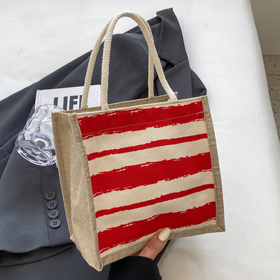 TOTE BAG CANVAS BAG CANVAS GIRL Yeni basılı TOTE INS PORTABLE BENTO LUNCH BOX