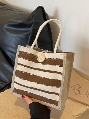 TOTE BAG CANVAS BAG CANVAS GIRL Yeni basılı TOTE INS PORTABLE BENTO LUNCH BOX