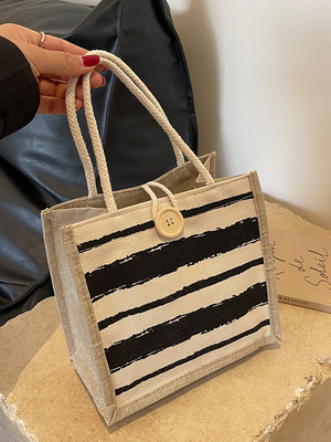 TOTE BAG CANVAS BAG CANVAS GIRL Yeni basılı TOTE INS PORTABLE BENTO LUNCH BOX