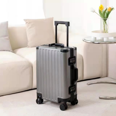 Tüm Alüminyum Magnezyum Alaşımı Kadın ve Erkek Bagajı Alüminyum Alaşımı Çubuk Kutusu Alüminyum Çerçeve 26 &quot;Metal Çanta