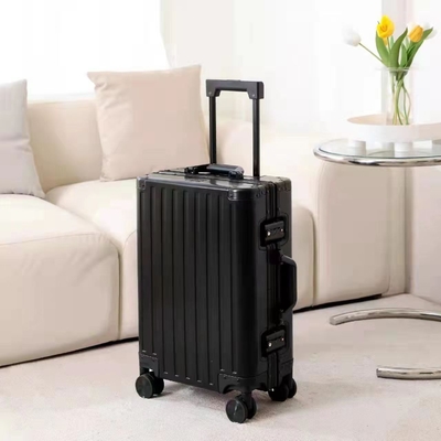 Tüm Alüminyum Magnezyum Alaşımı Kadın ve Erkek Bagajı Alüminyum Alaşımı Çubuk Kutusu Alüminyum Çerçeve 26 &quot;Metal Çanta