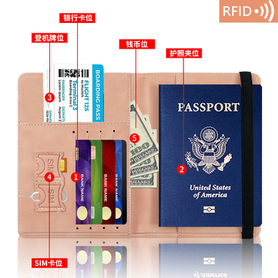 AMAZON PU deri pasaport çantası RFID çok fonksiyonel pasaport sahibi pasaport kapağı pasaport kapağı