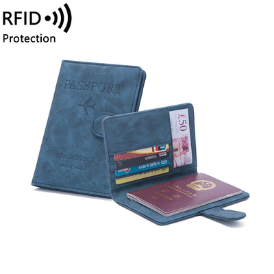 Hırsızlık karşıtı yeni seyahat çok fonksiyonel pasaport bilet belge koruma kılıfı RFID kart çantası