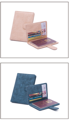 Hırsızlık karşıtı yeni seyahat çok fonksiyonel pasaport bilet belge koruma kılıfı RFID kart çantası