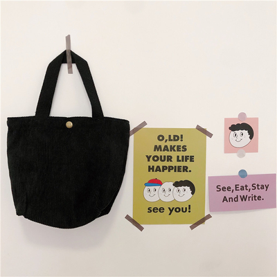 Artsy Corduroy BAG Casual Portatif MINI LADYES Clutch BAG VINTAGE KALÇA BENTO BAG