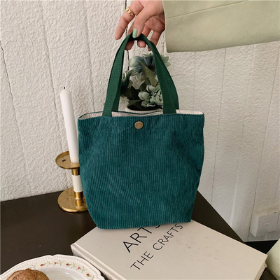 Artsy Corduroy BAG Casual Portatif MINI LADYES Clutch BAG VINTAGE KALÇA BENTO BAG