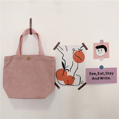 Artsy Corduroy BAG Casual Portatif MINI LADYES Clutch BAG VINTAGE KALÇA BENTO BAG