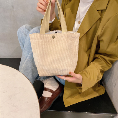 Artsy Corduroy BAG Casual Portatif MINI LADYES Clutch BAG VINTAGE KALÇA BENTO BAG
