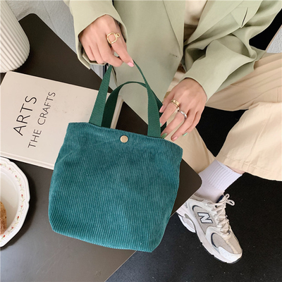 Artsy Corduroy BAG Casual Portatif MINI LADYES Clutch BAG VINTAGE KALÇA BENTO BAG