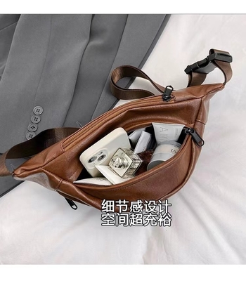 Ultra hafif unisex göğüs çantası basit katı renk Fanny paket markası erkekler için crossbody çanta omuz çanta