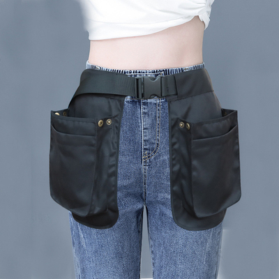 Dışarısı çok fonksiyonel çok ceplik fermuar FANNY PACK SPORTS Moda kemeri önlük bel mühürü sarkık bel depolama çantası