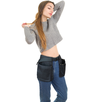 Dışarısı çok fonksiyonel çok ceplik fermuar FANNY PACK SPORTS Moda kemeri önlük bel mühürü sarkık bel depolama çantası