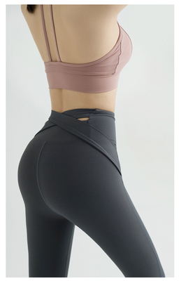 Yeni yüksek bel yoga pantolonları kadınlar Avrupa ve ABD Şeftali kalça egzersizleri sıkı koşma hızı kuru yoga giysileri