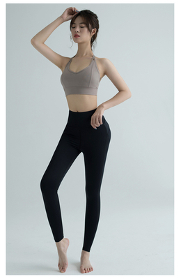 Yeni yüksek bel yoga pantolonları kadınlar Avrupa ve ABD Şeftali kalça egzersizleri sıkı koşma hızı kuru yoga giysileri