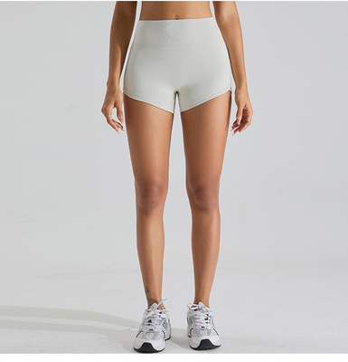 Çıplak şeftali kalça kaldırma yoga pantolonları kadın abdominal yoga şortları üç noktalı sıkı fitness pantolonları koşu pantolonları