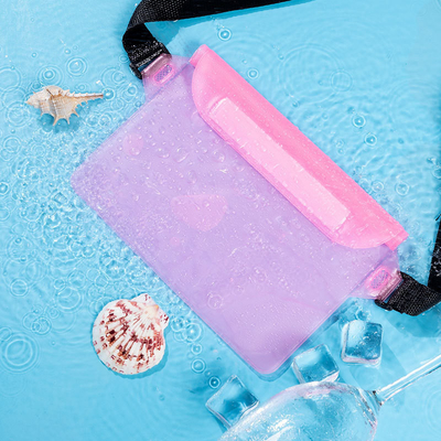 3 katmanlı mühürlü büyük cep telefonu su geçirmez çanta kaskatı şerit yüzme su geçirmez fanny paket PVC rafting açık deniz